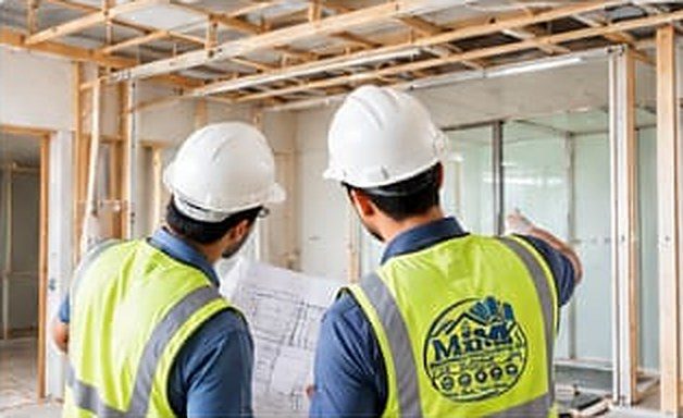 MIM team reviewing site plans