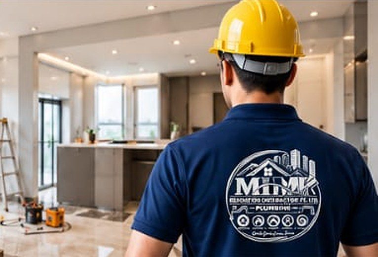Contractor on a renovation site